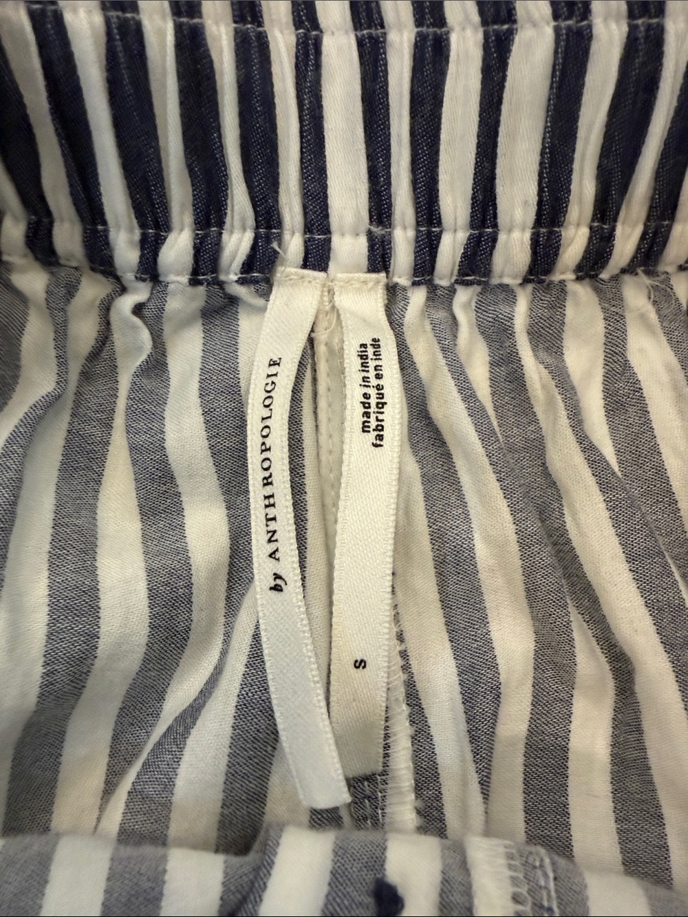 Anthropologie Wren Striped Navy & White Boxer Shorts Size Small - Picture 5 of 8